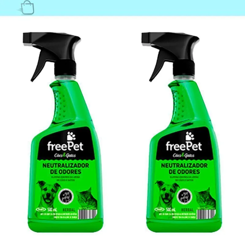 Kit 2 Eliminador De Odor 500ml Herbal Freepet