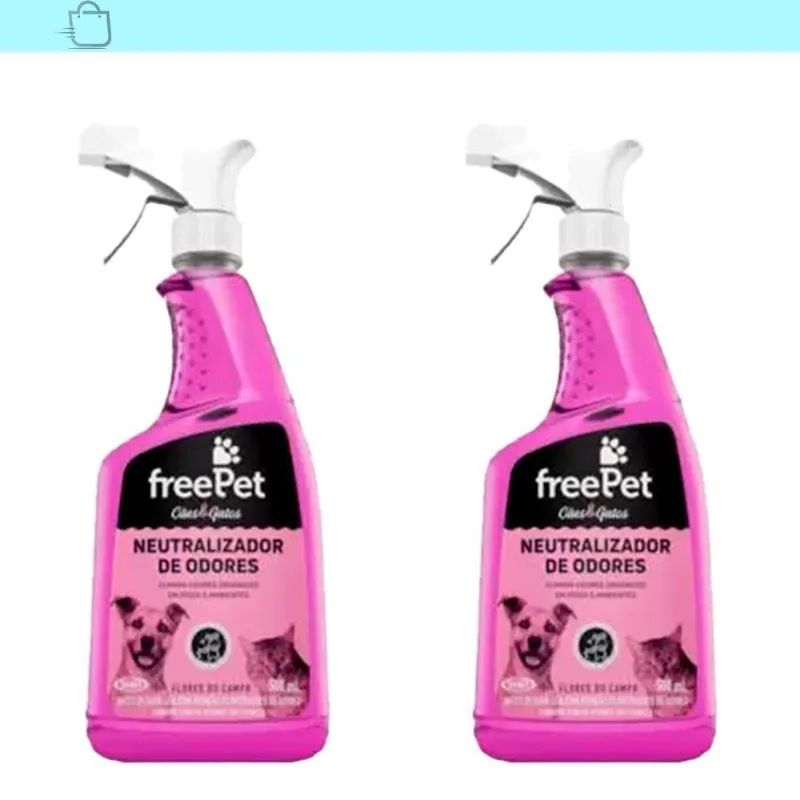 Kit 2 Neutraliza Odor Freepet Flores Do Campo 500ml