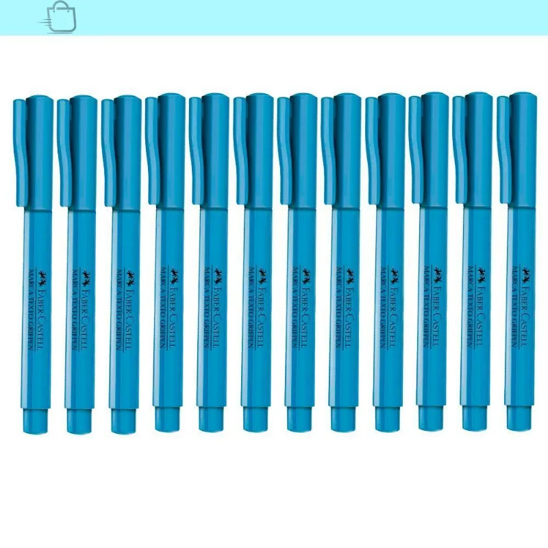 Marca Texto Superfluorescente Faber-castell 12un Modelo:azul