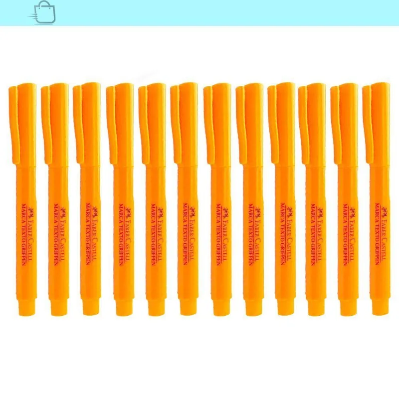 Marca Texto Superfluorescente Faber-castell 12un Modelo:laranja
