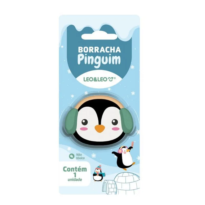 Borracha Pet Formas Leo&amp;leo Pinguim