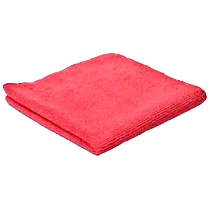Kit Com 4 Panos Em Microfibra Multiuso Cor Vermelho 30x30