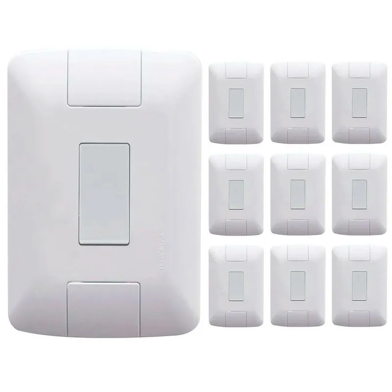 Kit 10 Cj 4x2 1 Interruptor Simples Tramontina 6 A 250 V
