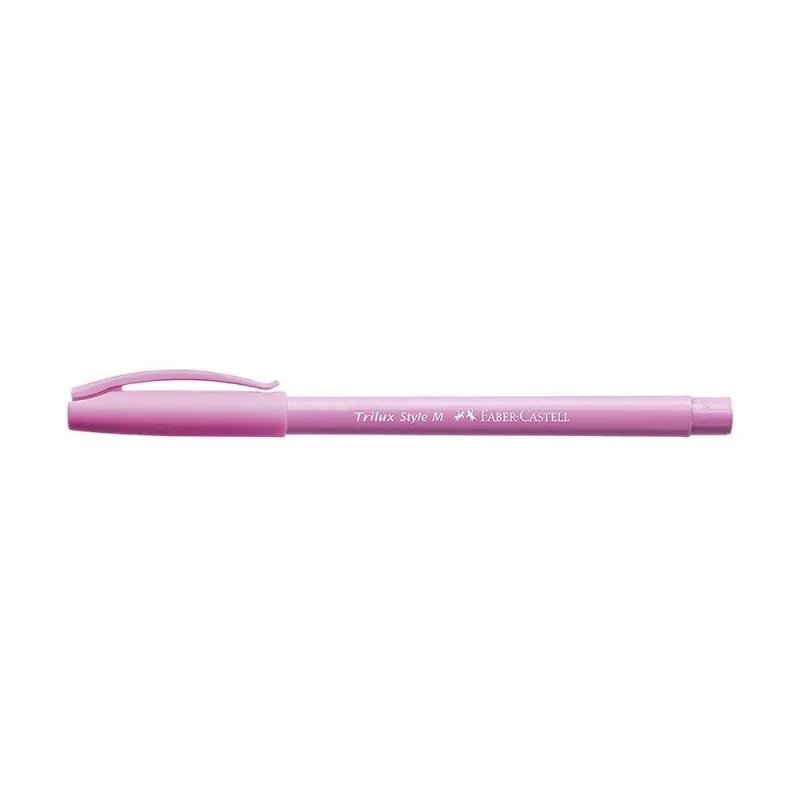 Caneta Esferográfica Trilux Tom Pastel Faber-castell Lilás