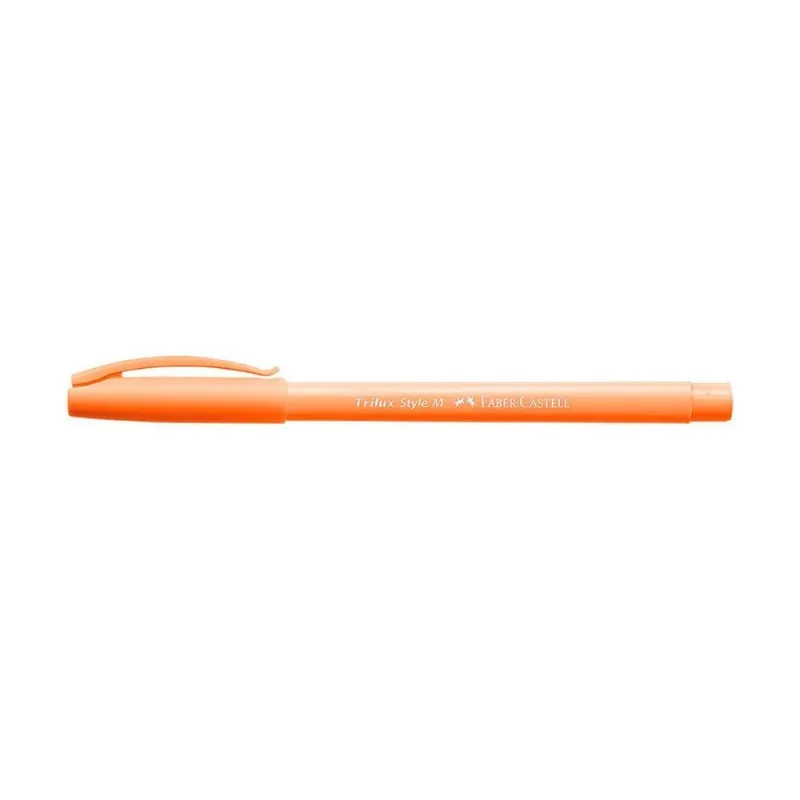 Caneta Esferográfica Trilux Tom Pastel Faber-castell Laranja