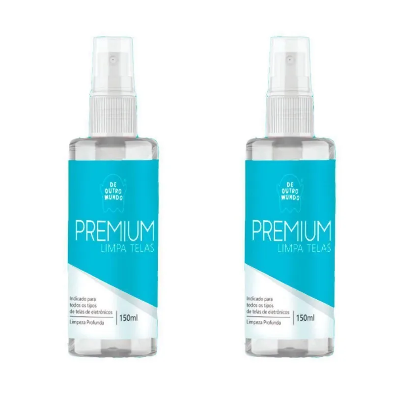 Kit2 Limpa Telas 150ml + Pano Microfibra Alcool Isopropílico