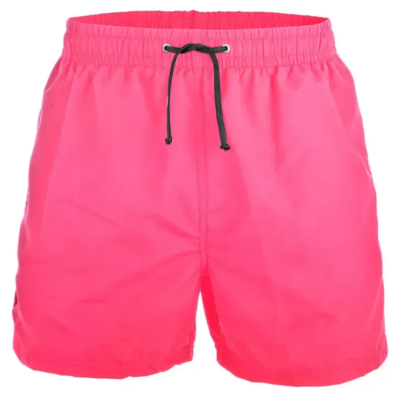 Short Masculino Bluebay Liso Elastano Rosa Neon