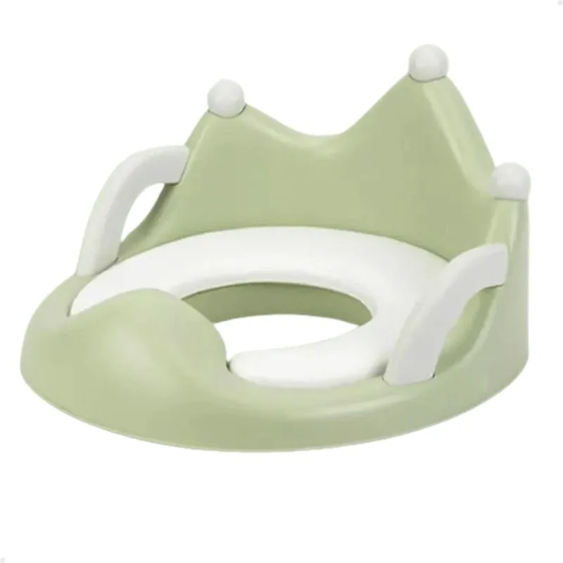 Assento Redutor Infantil Vaso Sanitário Modelo Coroa Verde