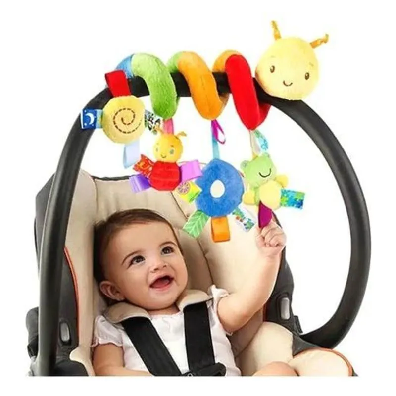 Móbile Espiral Centopeia Pelúcia Para Berço E Carrinho