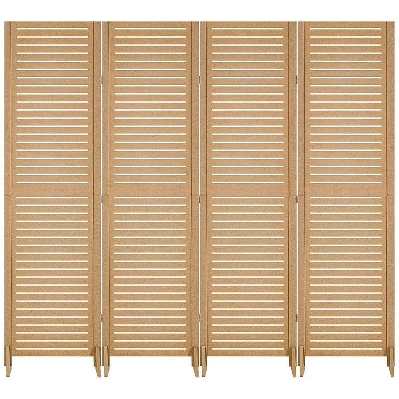 4 Biombo Horizontal Repartido Separador Divisor Com Pés