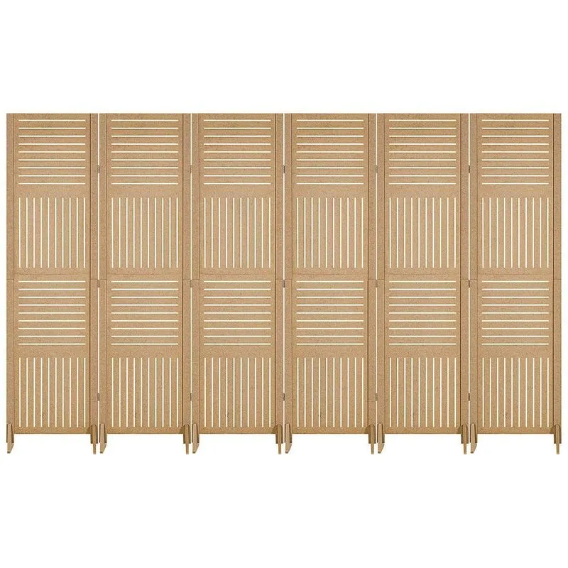 6 Biombo Horizontal Vertical Repartido Separador Com Pés