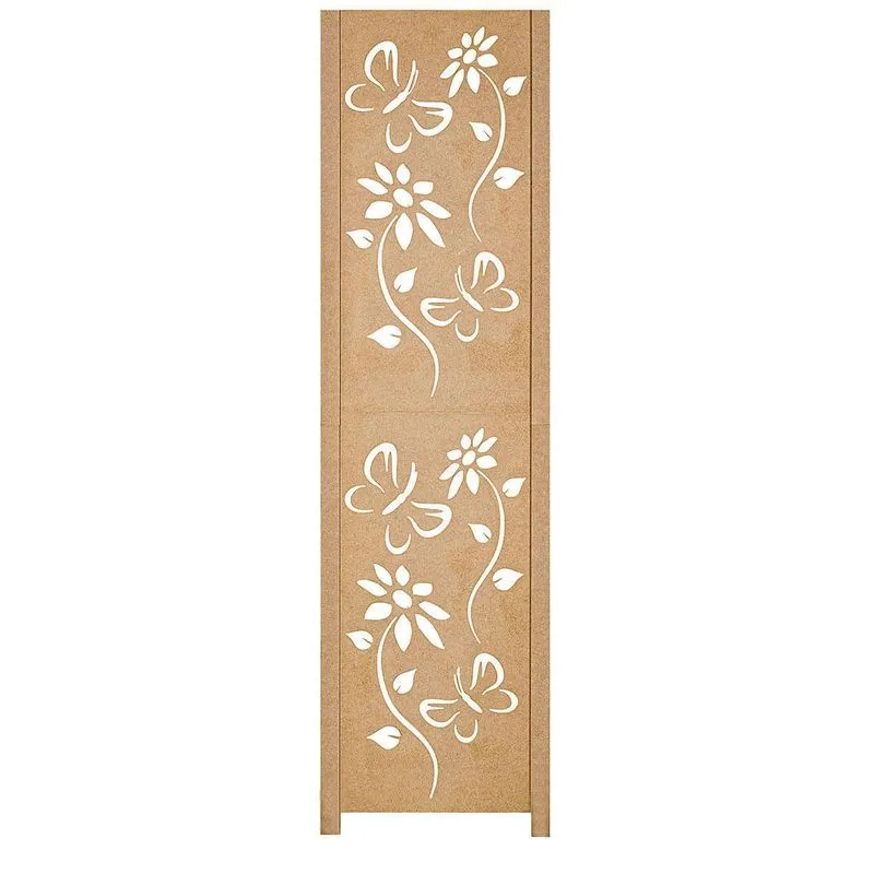 1 Biombo Floral Repartido Separador Divisor Ambiente