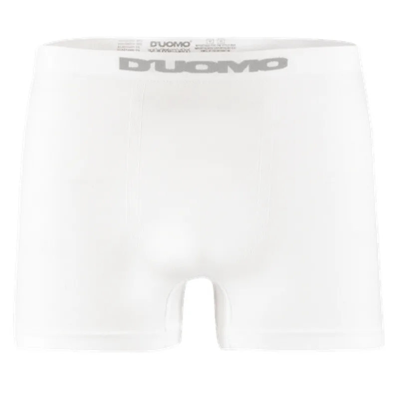 Cueca Boxer Duomo Sem Costura Microfibra Branca
