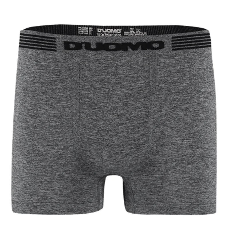 Cueca Boxer Duomo DM 1002 Microfibra Sem Costura Mescla Preto
