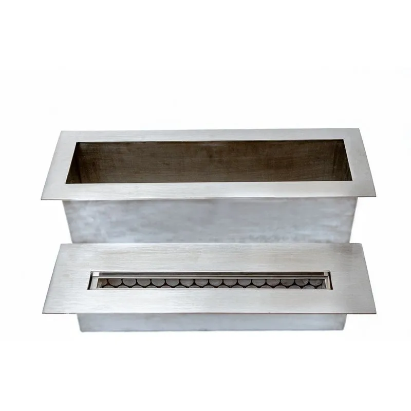 Kit Queimador para lareira 40cm e Champanheira/Porta bebidas 2x1