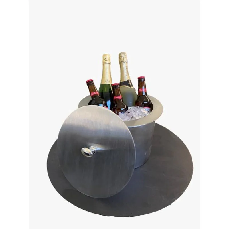 Champanheira redonda inox 304 / porta bebidas