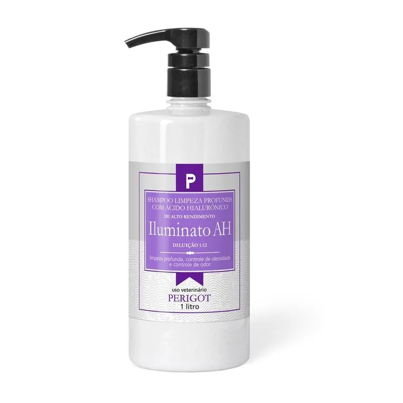 Shampoo Para Pet Perigot Iluminato Ah Delux Limpeza Profunda 1L (MP)