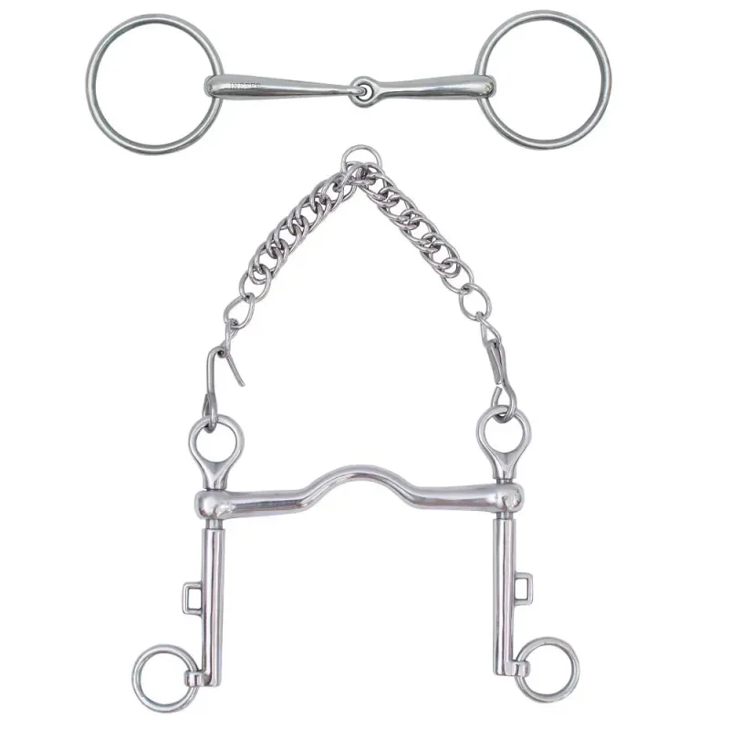 FREIO BRIDAO INOX DRESSAGE