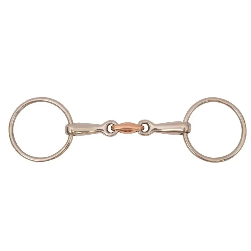 BRIDAO ARGOLA BIARTICULADO COM ROLETE COBRE