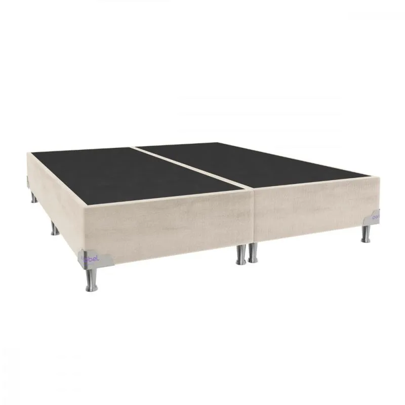 Base Para Cama Box King 192x203x28 Sued Bege Portobel