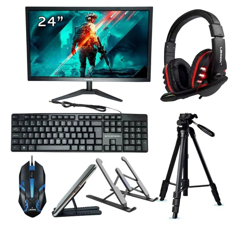 Kit 1 Monitor Led Full Hd 60hz Mais Periféricos - Kit 1