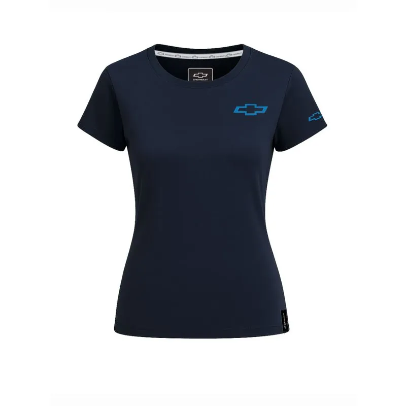 Camiseta Chevrolet Feminina Essentials AZUL ESCURO M