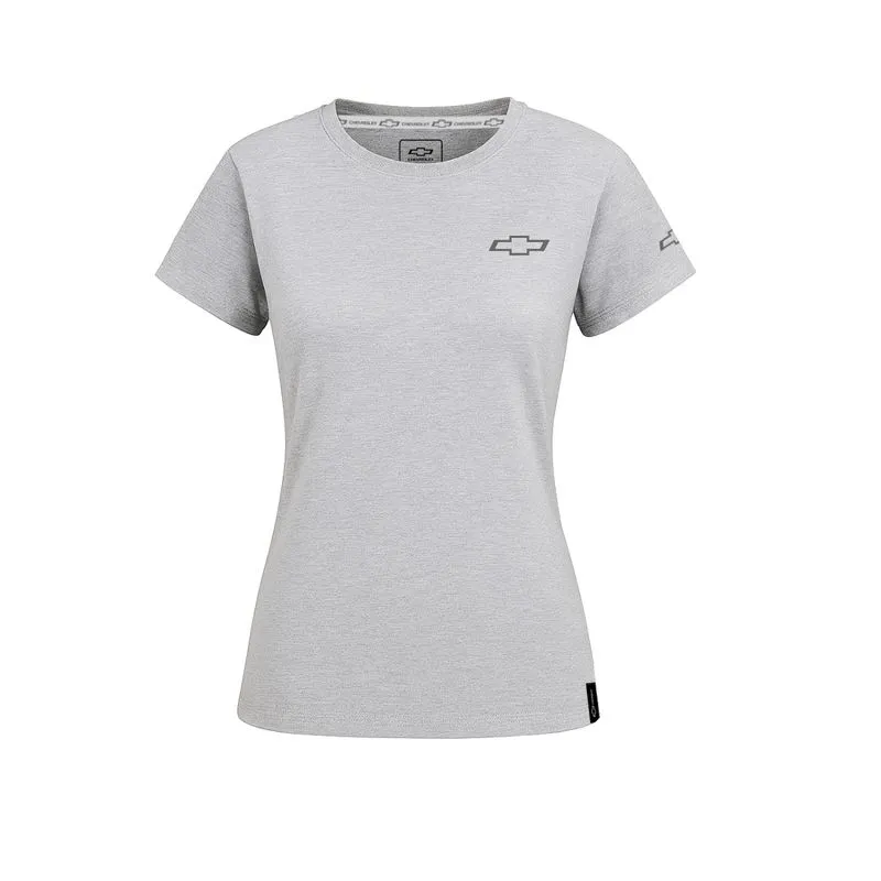 Camiseta Chevrolet Feminina Essentials CINZA MESCLA MÉDIO P