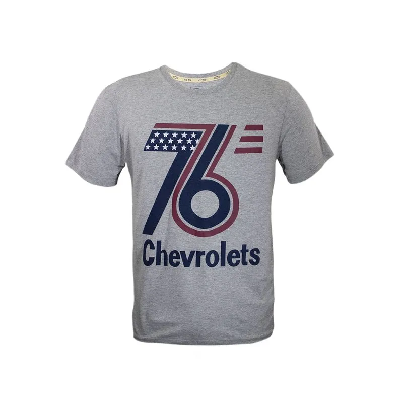 Camiseta Masculina 76'S Vintage Chevrolet CINZA MESCLA MÉDIO M