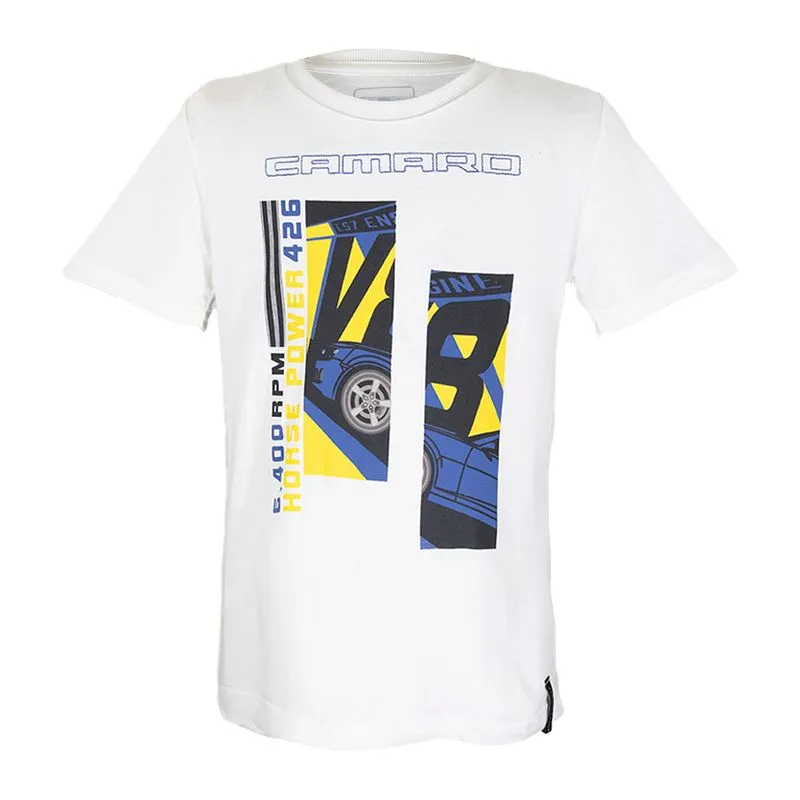 Camiseta Infantil 426 Camaro Fashion OFF WHITE 10A