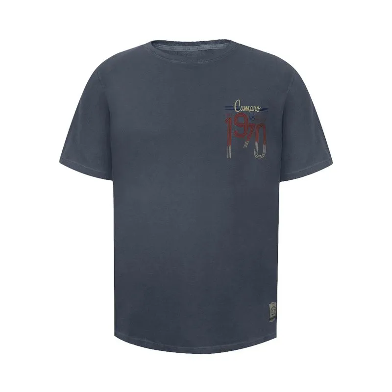 Camiseta 1970 Masculina Camaro AZUL ESCURO G