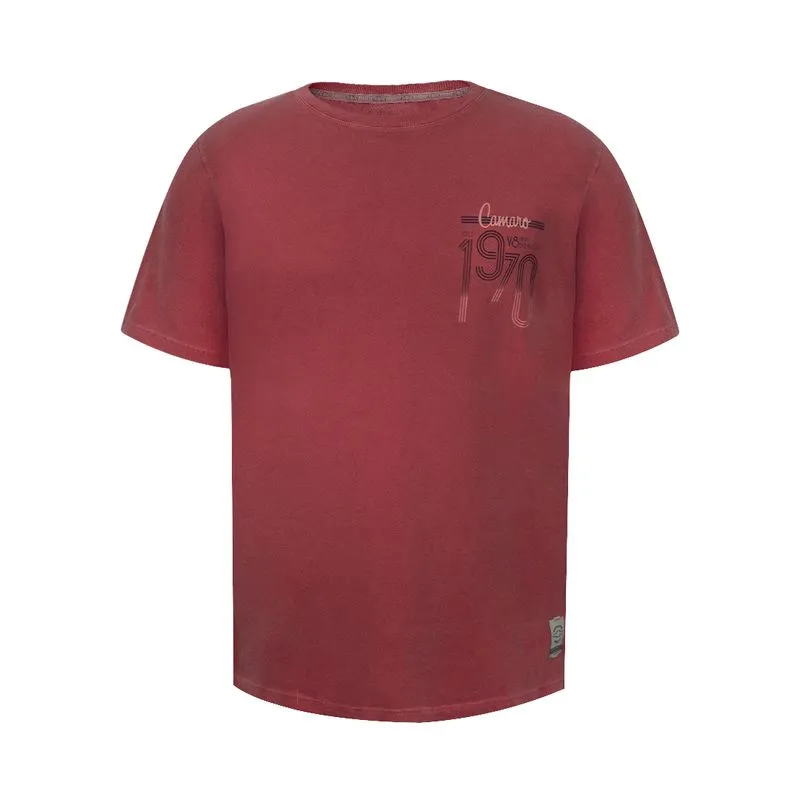 Camiseta 1970 Masculina Camaro VERMELHO P