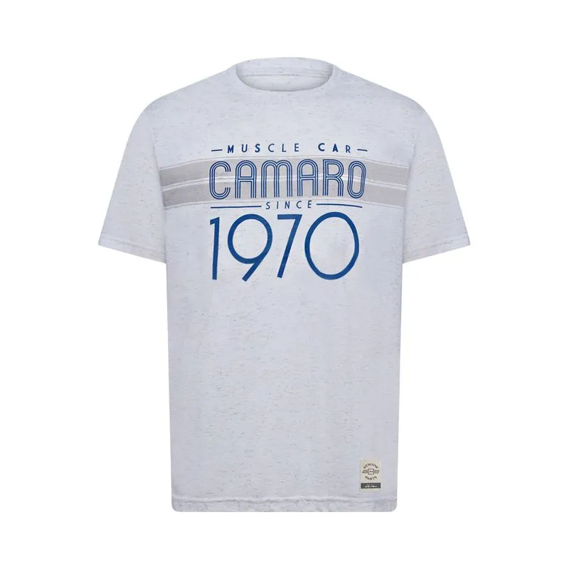 Camiseta 1970 Masculina Camaro Linen Vintage AREIA GG