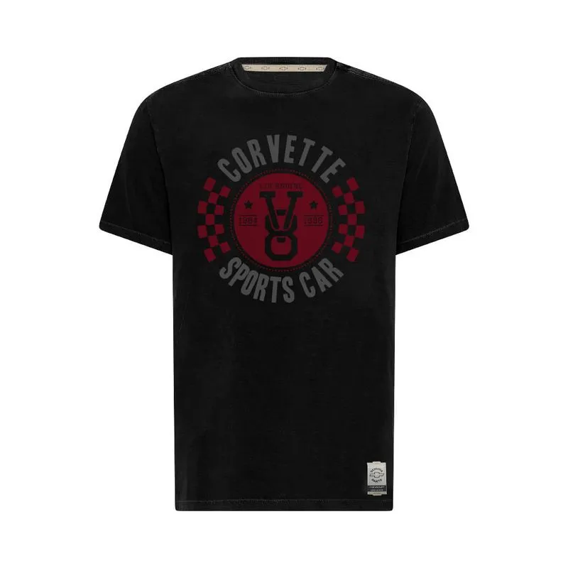 Camiseta Sport Car Masculina Corvette Vintage PRETO XG