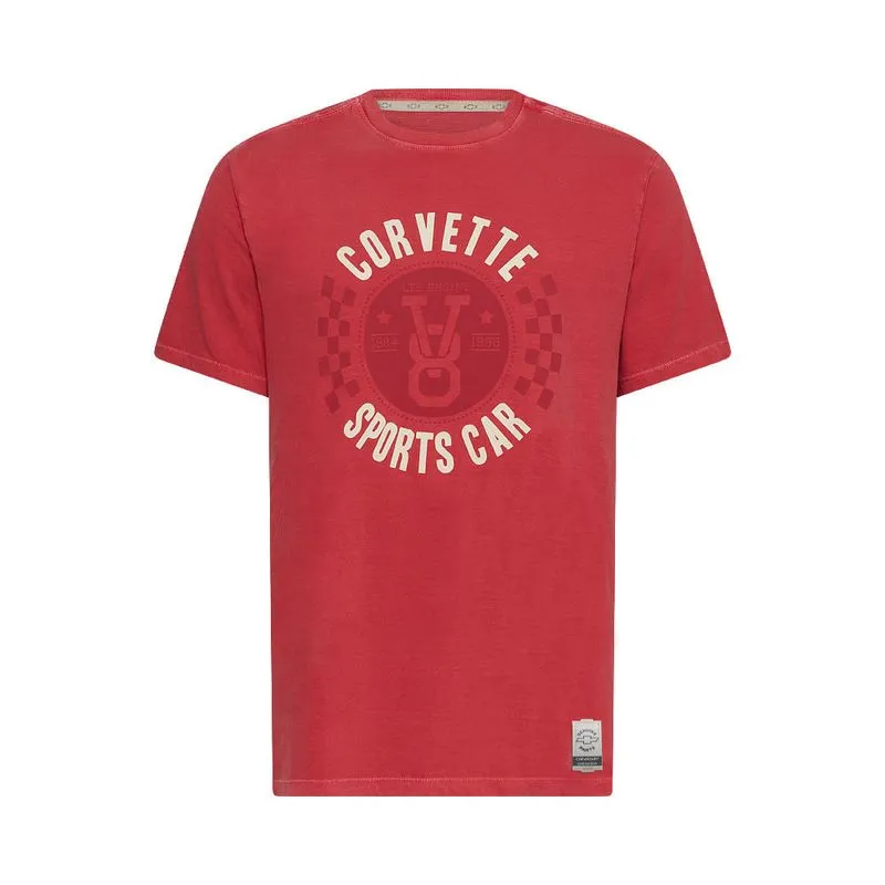 Camiseta Sport Car Masculina Corvette Vintage VERMELHO G