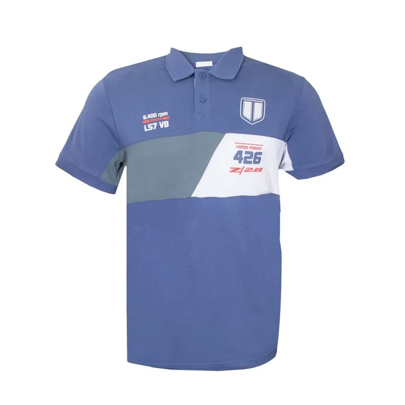 Camisa Polo Masculina 426 Camaro Fashion AZUL GG