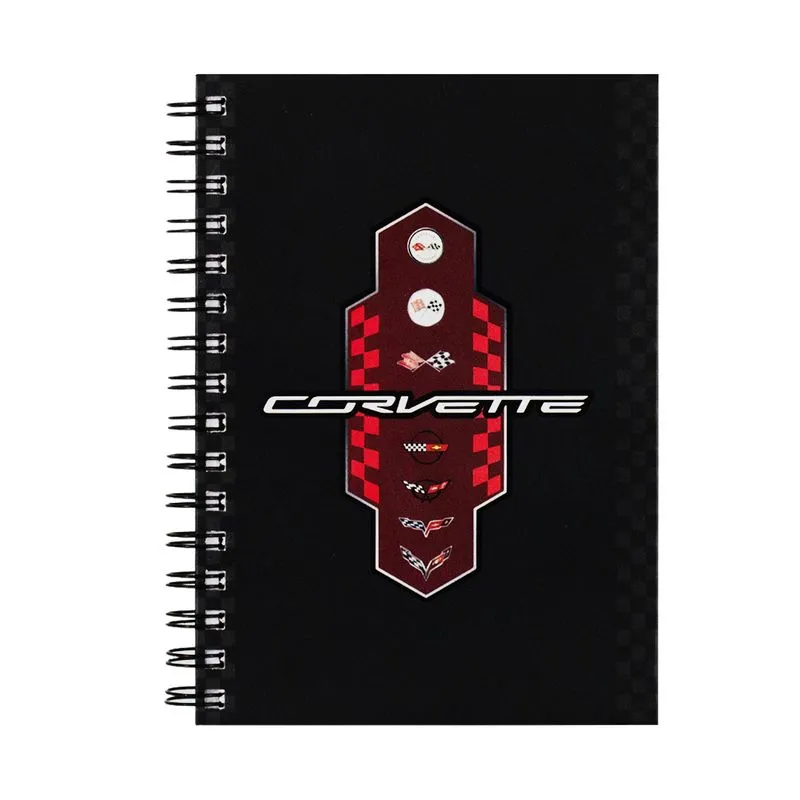 Caderno Flag Corvette Vintage PRETO