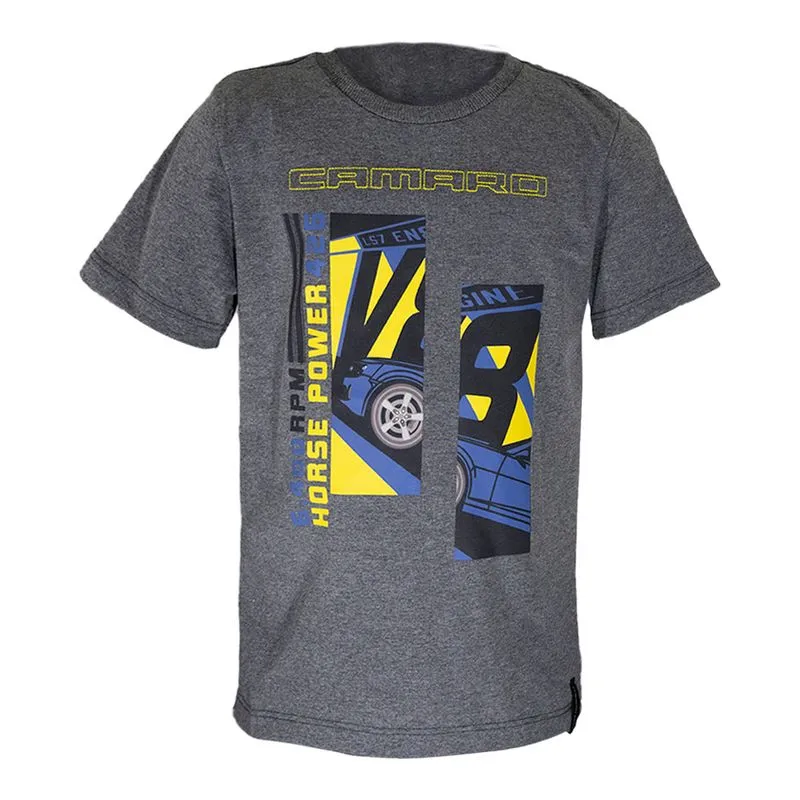 Camiseta Infantil 426 Camaro Fashion CINZA MESCLA MÉDIO 8A