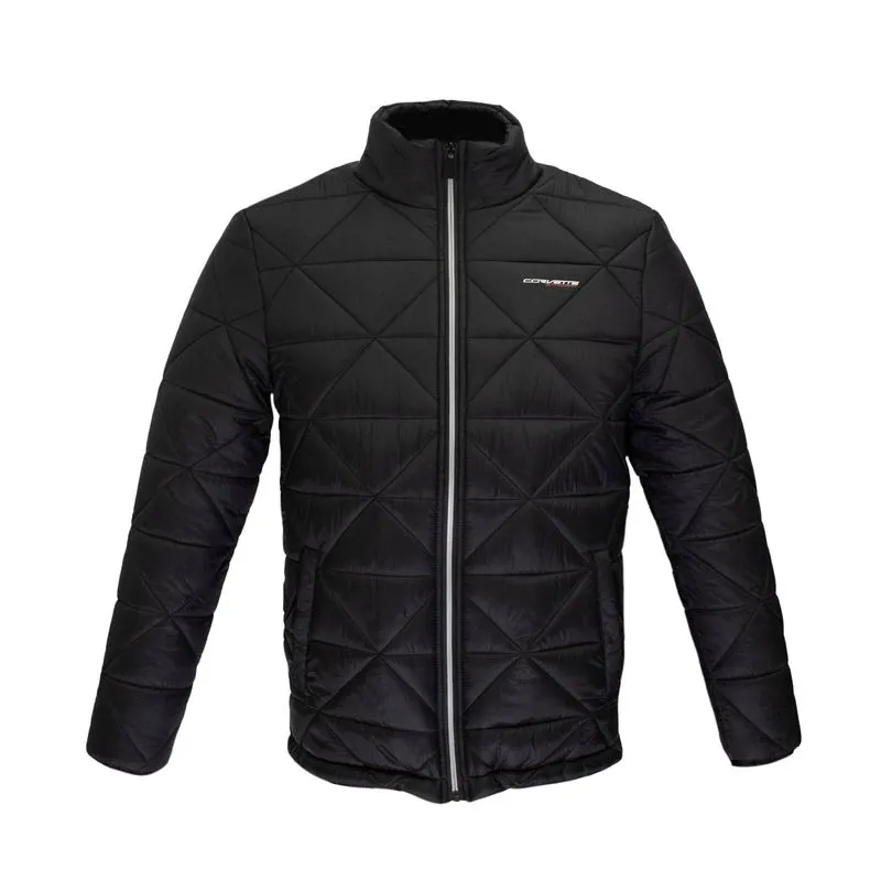 Jaqueta Fashion Geo Puffer Corvette PRETO P