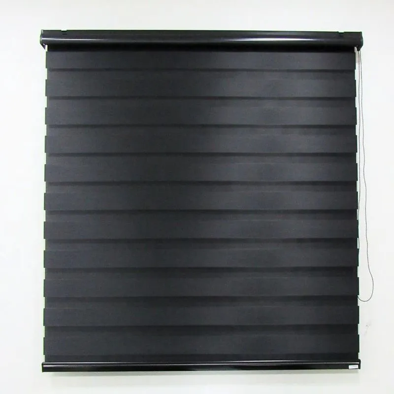 Persiana Rolo Double Vision Zebra 180x220 Preta bbb