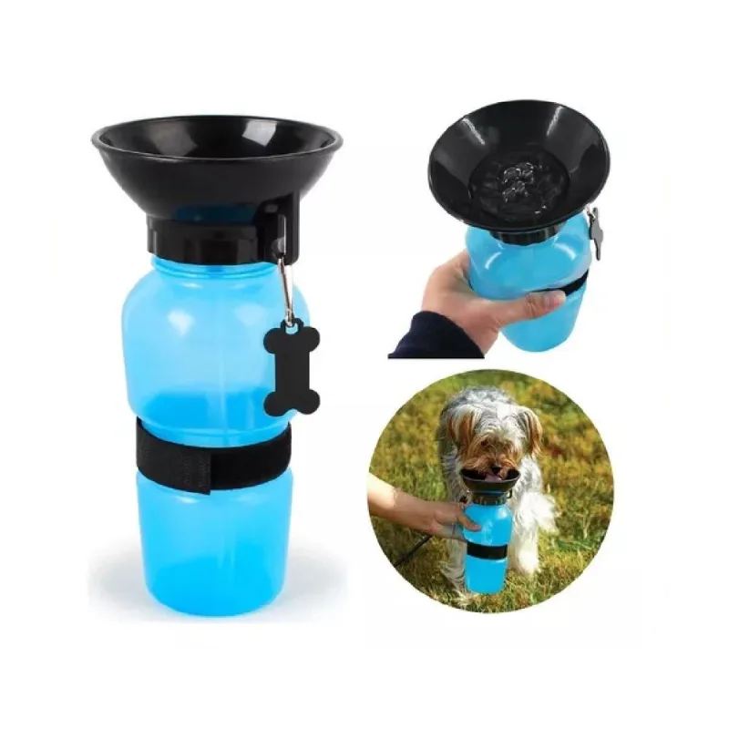 Garrafa De Agua Portátil Para Cachorro Passeio Pet 500 Ml