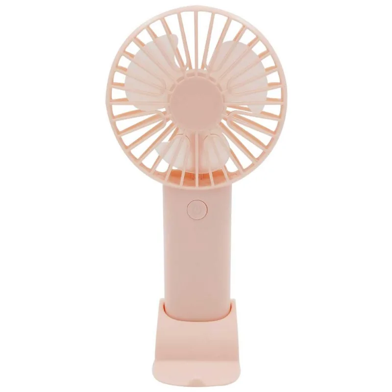 Mini Ventilador Portátil 17,5cm Em Plástico Top Rio-Rosa