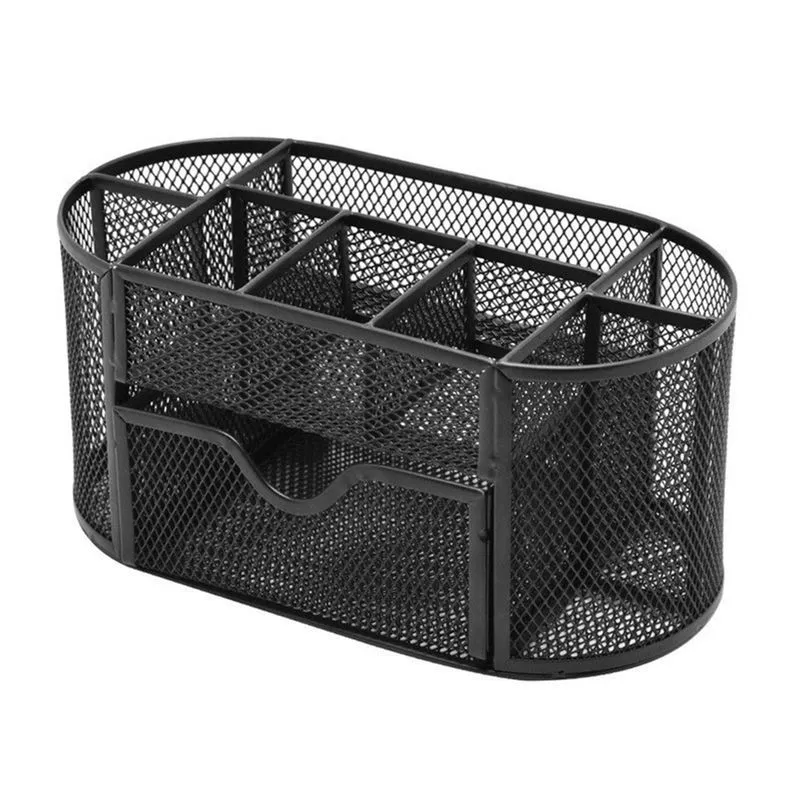 Porta Lápis Organizador Mesa Escritório 9 Divisórias Aramado