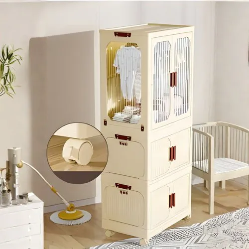 Armário Vertical Dobrável Multiuso - Branco