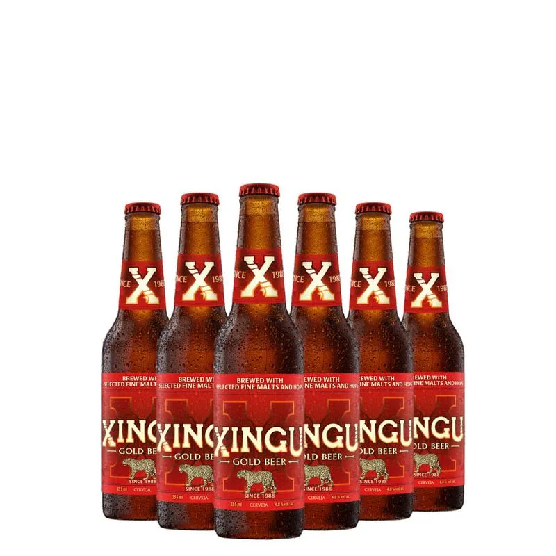 Kit Cerveja Xingu Gold Gf 355 Ml 06 Unidades