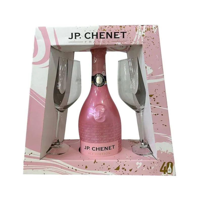 Jp. Chenet Espumante Jp. Chenet Ice Edition Rosé 750ml + 2 Taças