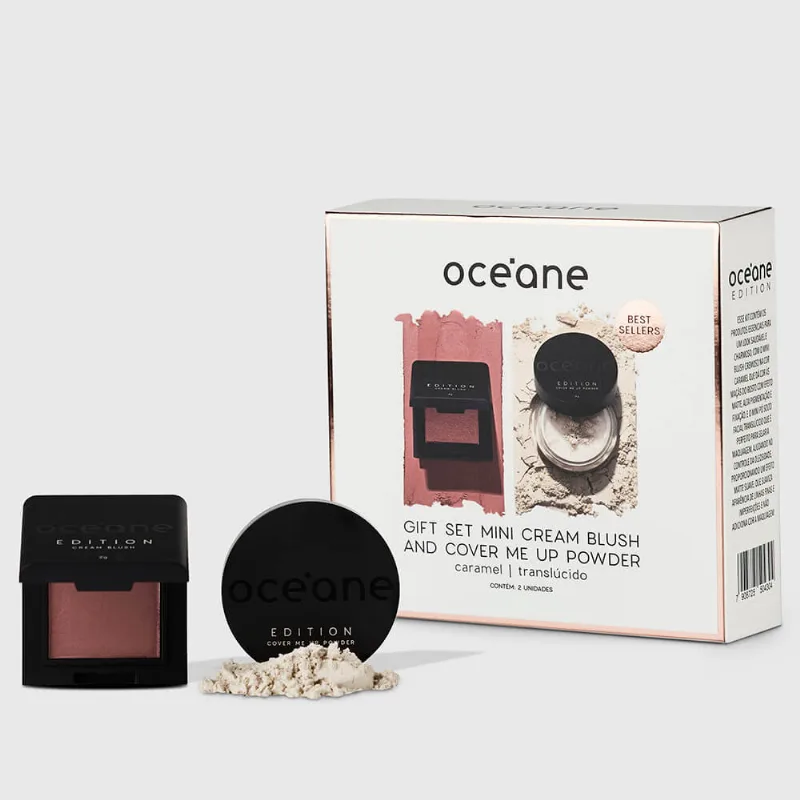 Kit Presente Minis Edition - Blush Cremoso + Pó Solto (2 Produtos)