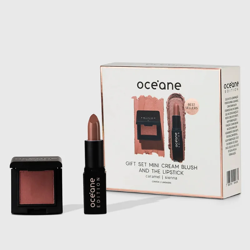 Kit Presente Minis Edition - Blush Cremoso + Batom Nude (2 Produtos)