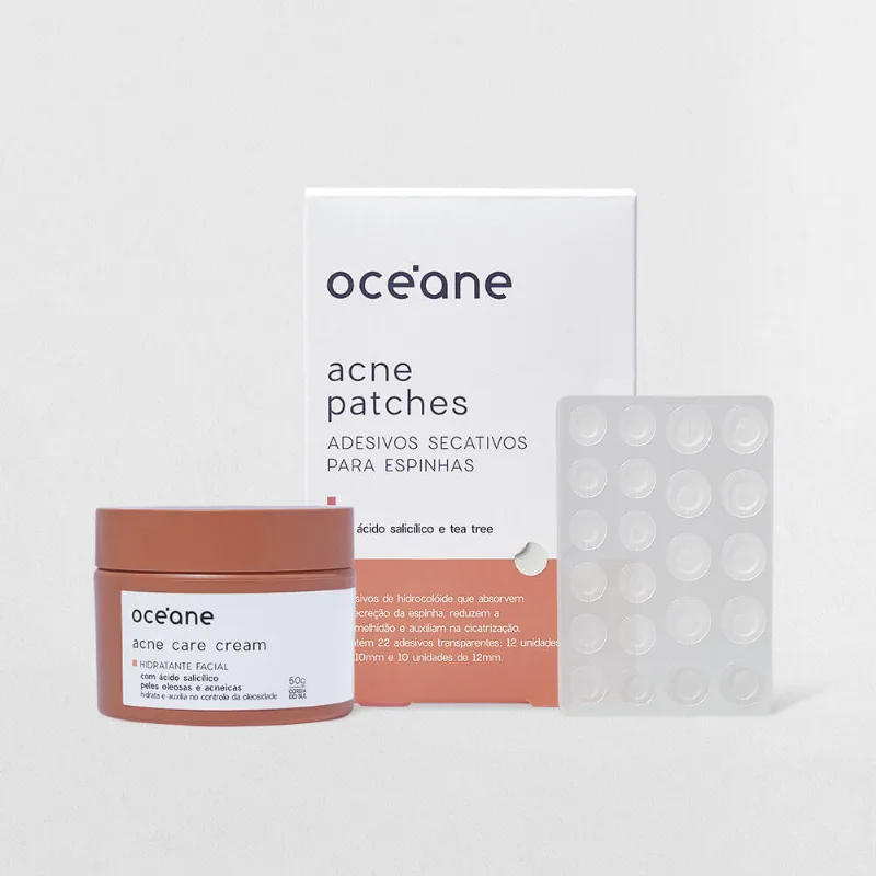 Kit Adesivo Antiacne + Hidratante Facial com Ácido Salicílico (2 Produtos)
