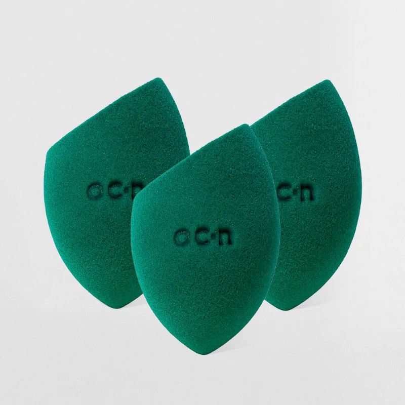 Kit Esponjas de Maquiagem - Flat Blend Verde Océane (3 Produtos) - Océane