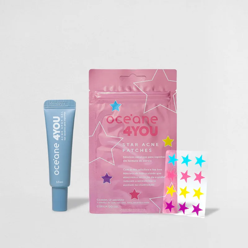 Kit Gel Secativo + Star Acne Patches 4you (2 Produtos)